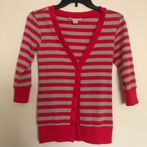 Derek Heart Button Down Sweater